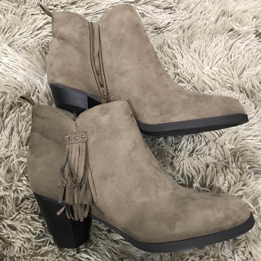 Beige Booties